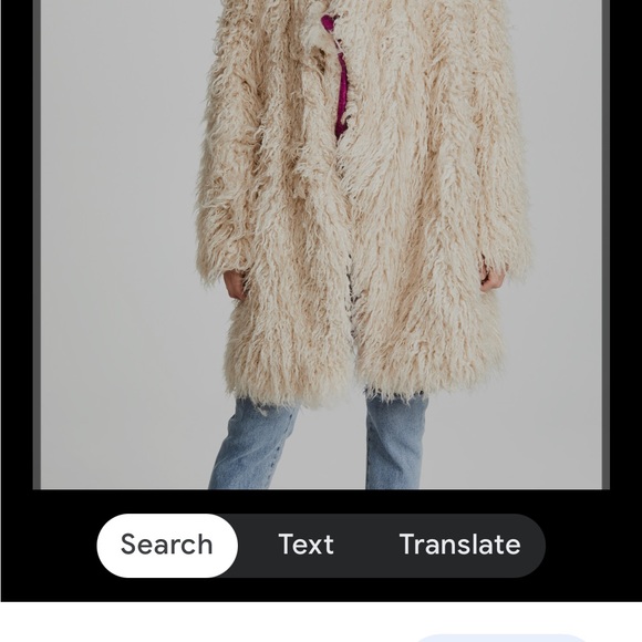 FREE PEOPLE FAUX FUR COAT - Picture 4 of 4